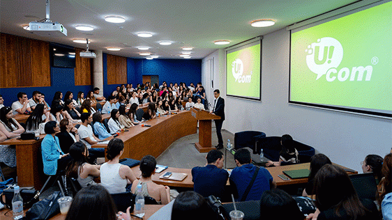 General Director of Ucom gave a lecture at the French University in Armenia